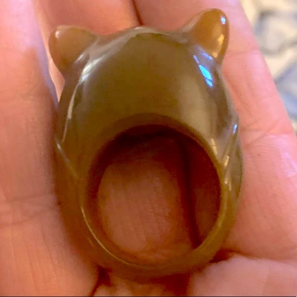 [Marc by Marc Jacobs] Resin, Brass, and Swarovski Crystal Owl Ring - Picture 4 of 4